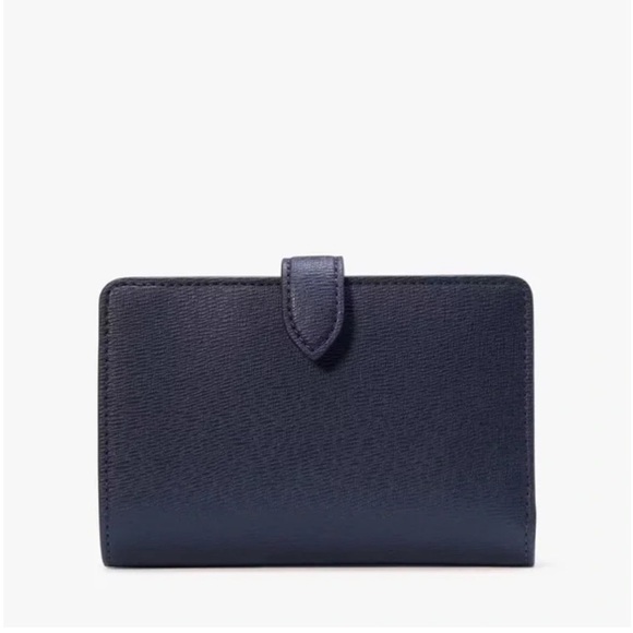 ♠️kate spade X Disney Lady and the Tramp Medium Bifold Wallet, Parisian Blue NWT - Picture 4 of 13